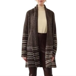 Emproved Cardigan Women Small Brown Sustainable Blend
